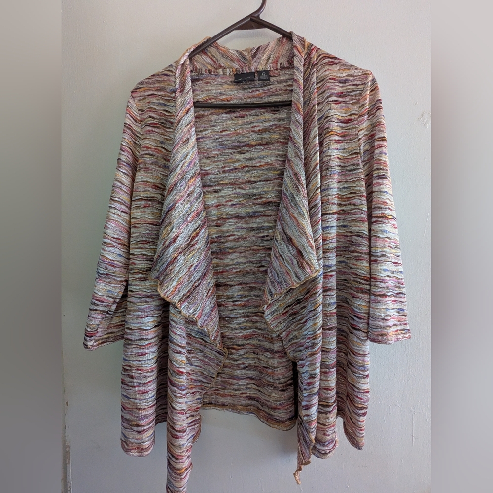 CHICO'S  Cardigan Sweater & Tank Top Set  Travelers  multicolor Sz 0 X Small